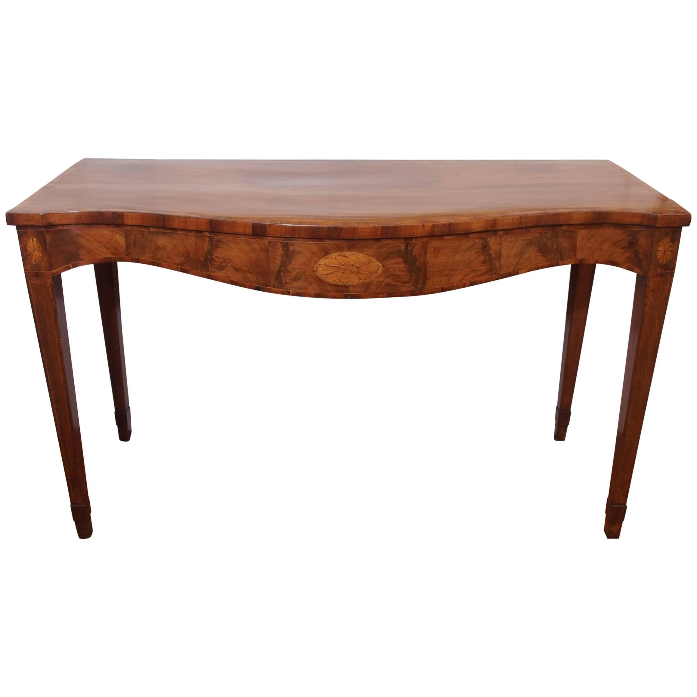 Antique English Georgian Mahogany Shaped Server