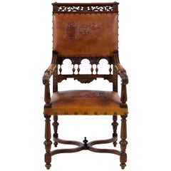 Antique 19th Century Renaissance Revival Armchair