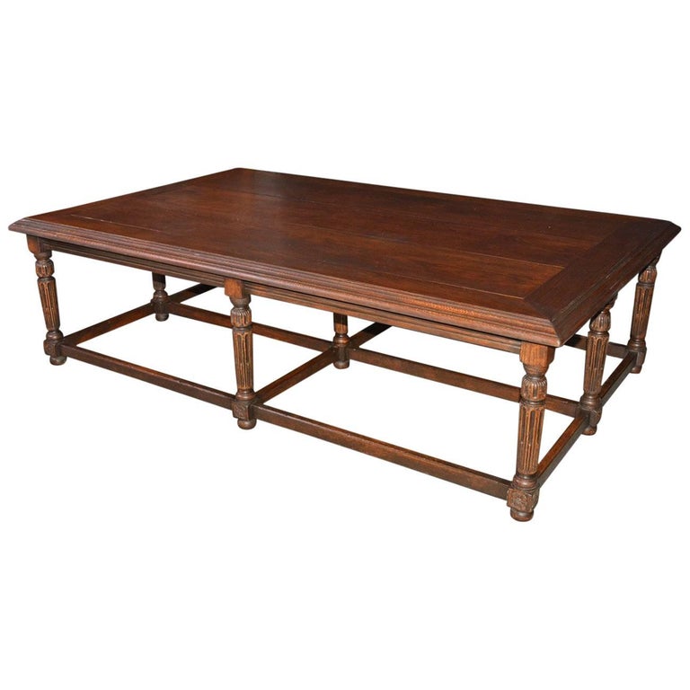 Grand English Tudor Jacobean Style Coffee Table at 1stDibs
