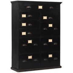 Ebonized Wood Estate Chest of Drawers, circa 1900