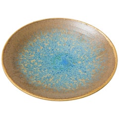 Turquoise and Gold Red Stoneware Bowl 'Constellation' CB/02, 2017 by Karen Swami