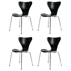 Early Seven Series Chairs, Arne Jacobsen for Fritz Hansen