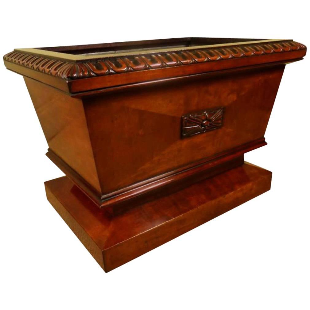 Late Regency Mahogany Open Wine Cooler or Jardinière For Sale