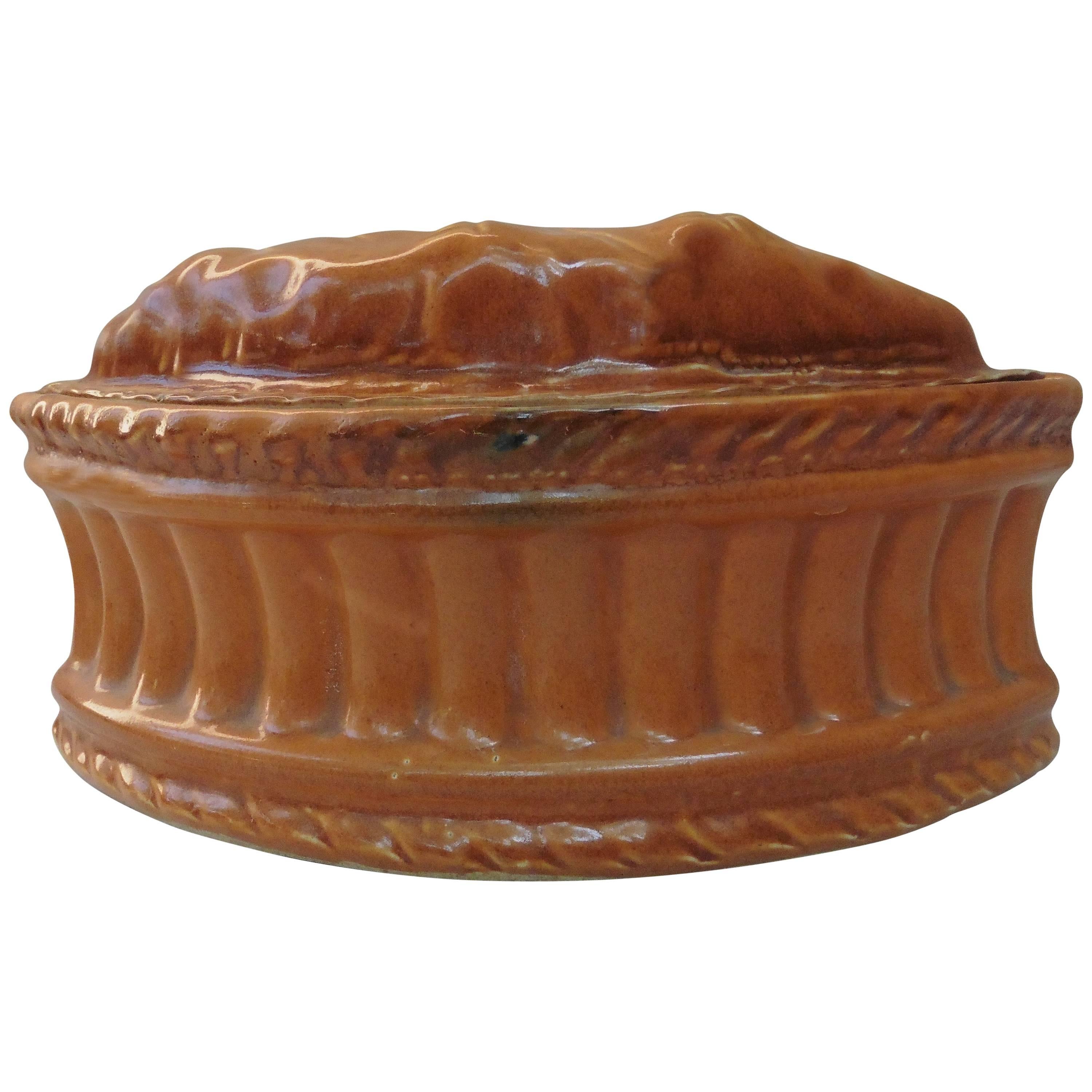 French Porcelain Leaf Pate Tureen