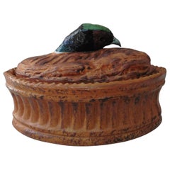 French Trompe L'oeil Porcelain Pheasant Pâté Tureen Pillivuyt Mehun