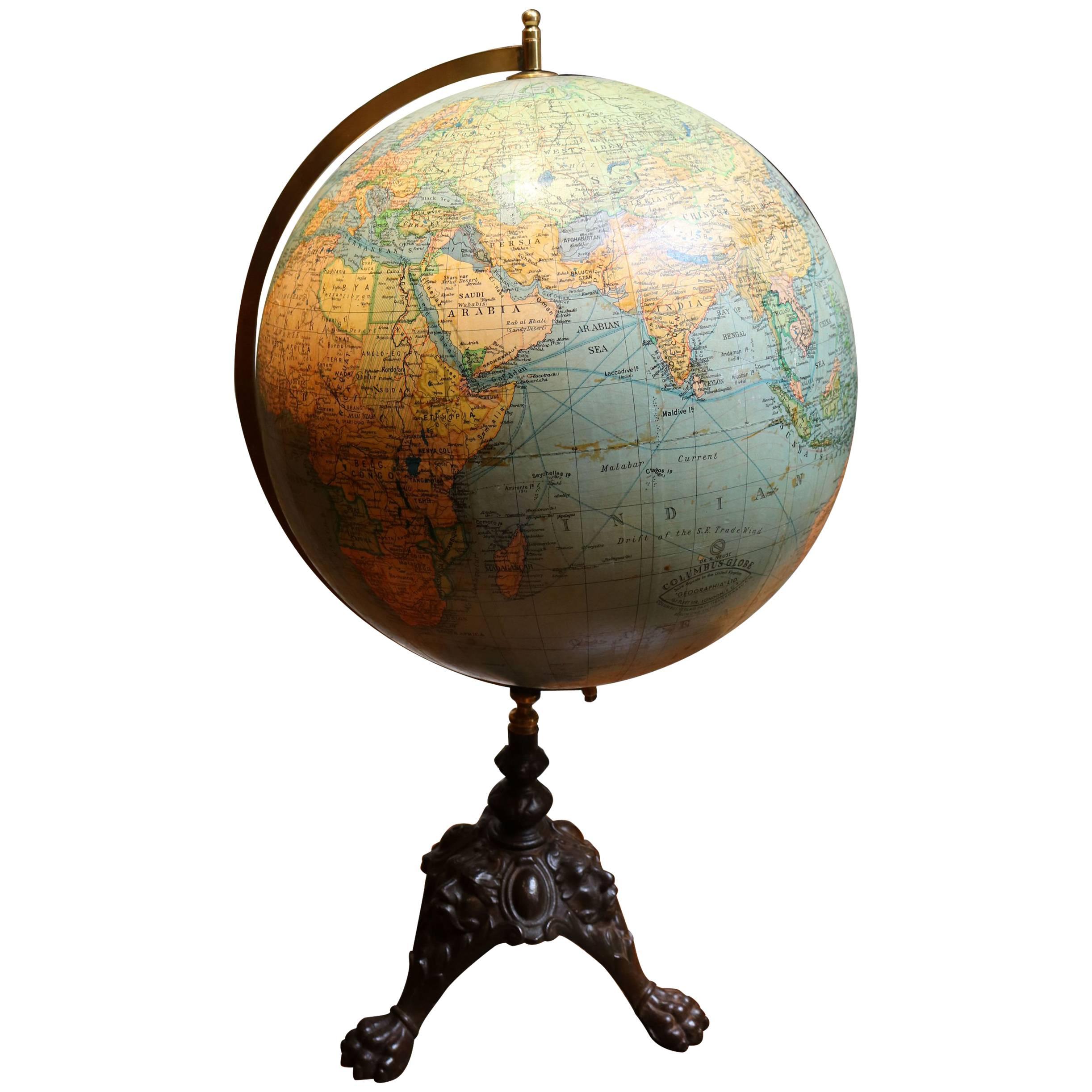 Terrestrial Globe For Sale