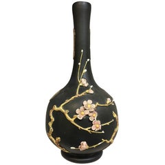Chinese Style Black Vase with Flowers