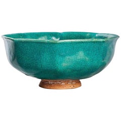 Antique Durant Kilns Art Pottery Turquoise Bowl
