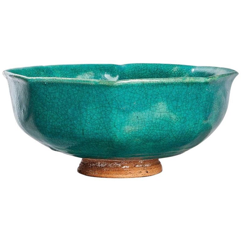 Durant Kilns Art Pottery Turquoise Bowl at 1stDibs