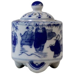 Antique Chinese Porcelain Small Lidded Censer