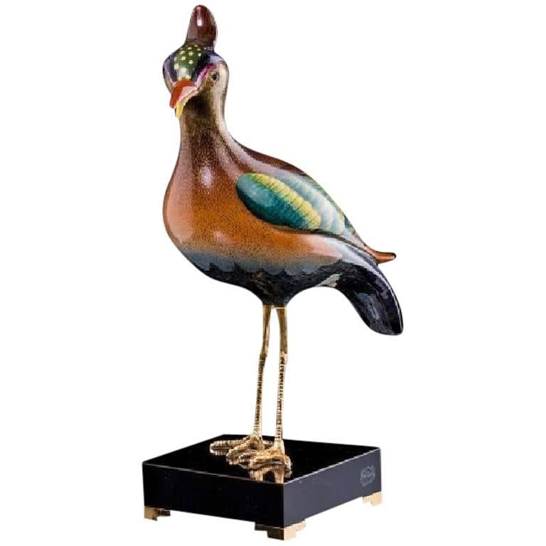 Bird Sculpture by Mangani for the Oggetti Company, circa 1980 For Sale