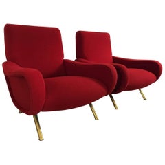 Pair of "Lady" Armchairs by Marco Zanuso for Arflex