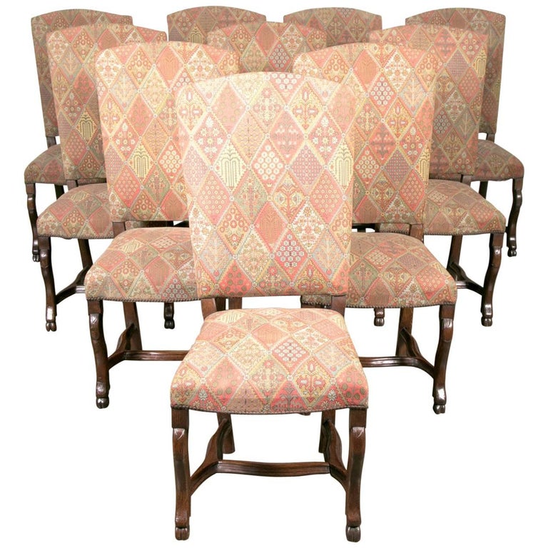 19th Century Set of Ten Louis XIV Style Dining Chairs at ...