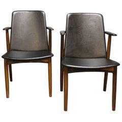 Scandinavian Modern Pair of Armchairs in Rosewood by Hans Olsen, 1960s