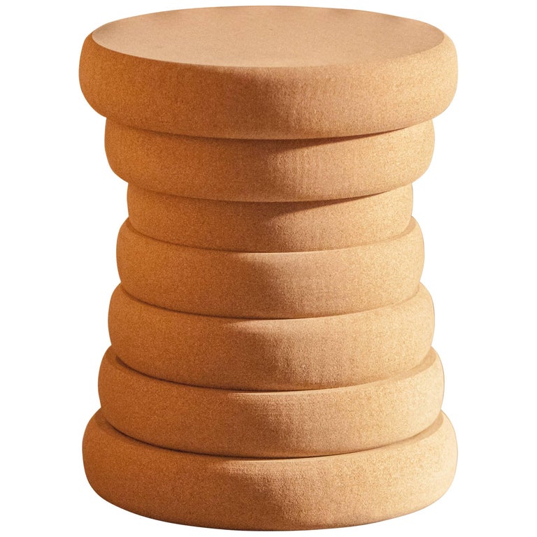 Boum Hue, Cork Stool by Philippe Cramer for Le Point D Contemporary