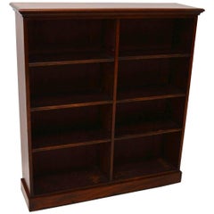 Antique Victorian Mahogany Open Bookcase