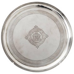 Antique Silver Plate of the Westarp Family by Wilm Berlin, circa 1870