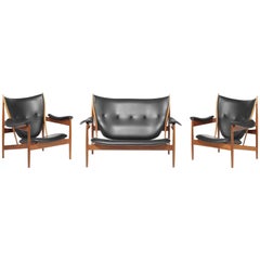 Finn Juhl Sofa and Two Armchairs