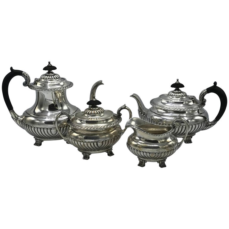 1940s Reed and Barton Stratford Sterling Silver Coffee or Tea Set, Set