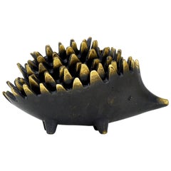 Walter Bosse Hedgehog Stackable Brass Ashtrays, Hertha Baller, Austria, 1950s