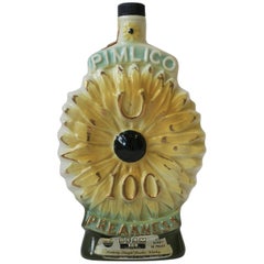 Vintage Horse Racing Preakness Stakes Decanter Liquor or Spirits Bottle, 1975