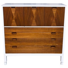 Lacquered John Stuart Janus Collection Walnut High Boy