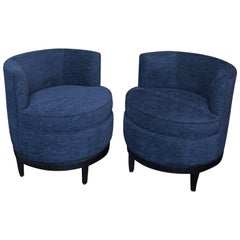 Pair of Swaim Swivel Chairs
