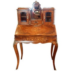 Victorian Walnut Bureau de Dame