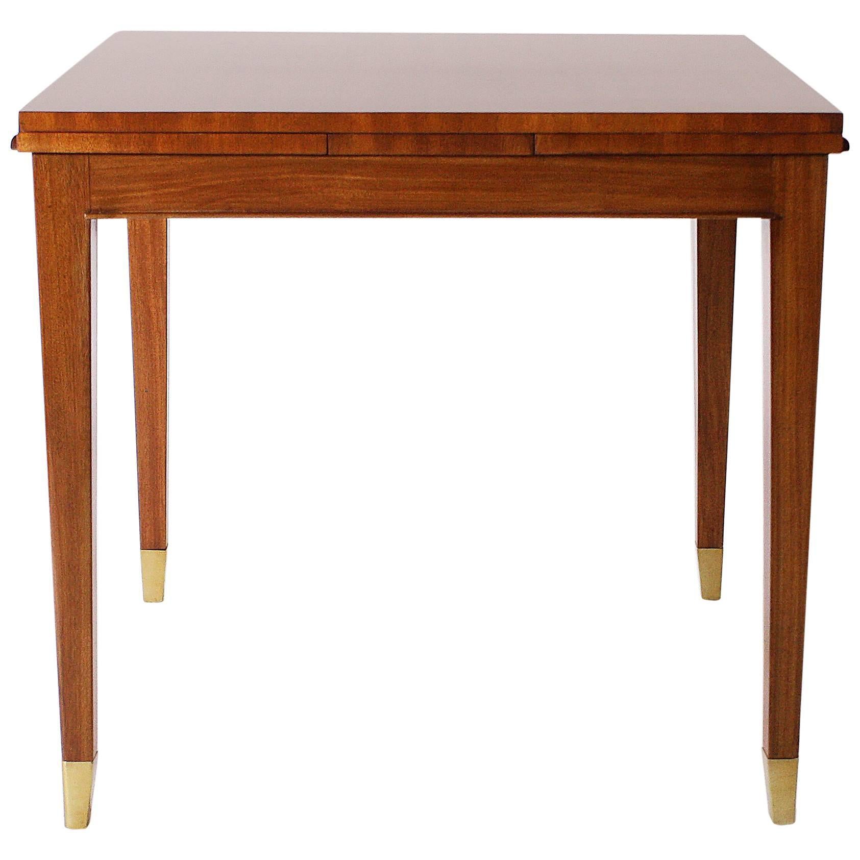 French Game Table in Merisier with Two Leaves, circa 1940