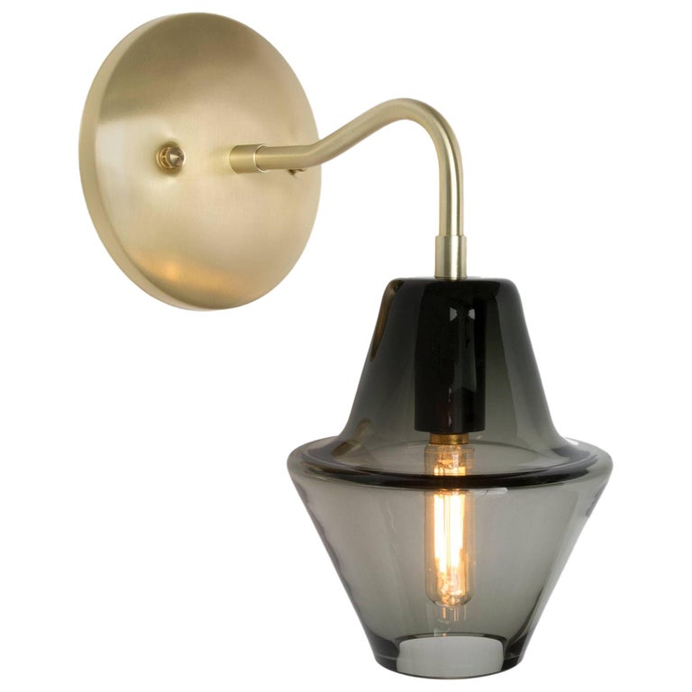 Cumberland Sconce, Handmade Contemporary Glass Sconce by Studio DUNN For Sale at 1stdibs