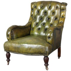 English Leather Library Chair English Leather Library Chair