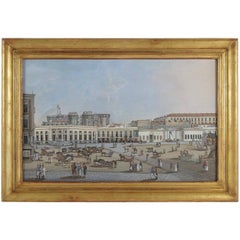 Early 19th Century Italian Gouache, Castel del Ovo, Naples, circa 1810