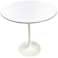 Early Eero Saarinen White-on-White Side Table for Knoll