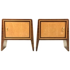 Pair of Stunning Nightstands by Guglielmo Ulrich, Italy, 1930s-1940s