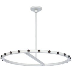 20th Century Twenty-Four-Bulb Hoop Ceiling Lamp/Chandelier by Alvin Lustig