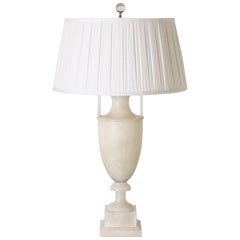 Vintage Italian Alabaster Lamp, circa 1940