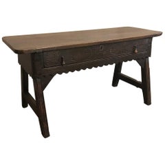 18th Century Rustic Country French Console Sofa Table