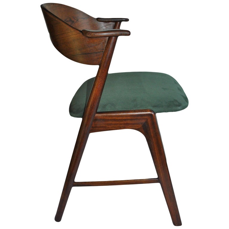 Midcentury Rosewood Chair, Kai Kristiansen Model 32 at 1stDibs | kai  kristiansen 32, kai kristiansen stol model 32