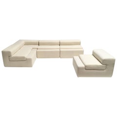 Vintage Unique modular Sofa by Mangiarotti from the 'Casa Vitale', 1969 with certificate
