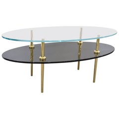 Custom Jill-Tiered Glass Coffee Table