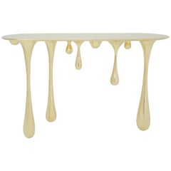 Melting Brass Console Table or Hallway Table by Zhipeng Tan 2