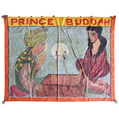 Retro 1950s Circus Sideshow Banner "Prince Buddah"