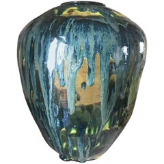 Handmade Mordern, Custom Glazed Ceramic Vase #3, Vessel, Decorative Object