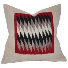 Antique Navajo Indian Weaving Saddle Blanket Pillow