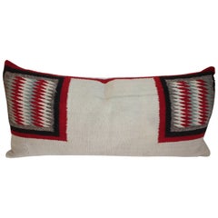 Antique Navajo Indian Weaving Bolster Pillow