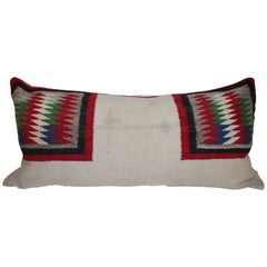 Antique Navajo Indian Weaving Saddle Blanket Bolster Pillow