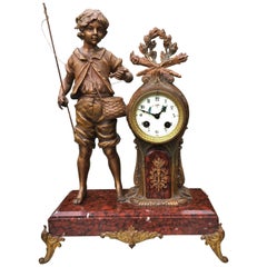 Antique Mantle Clock, French, circa 1900