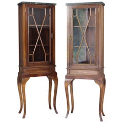 Pair of Edwardian Glazed Cabinets