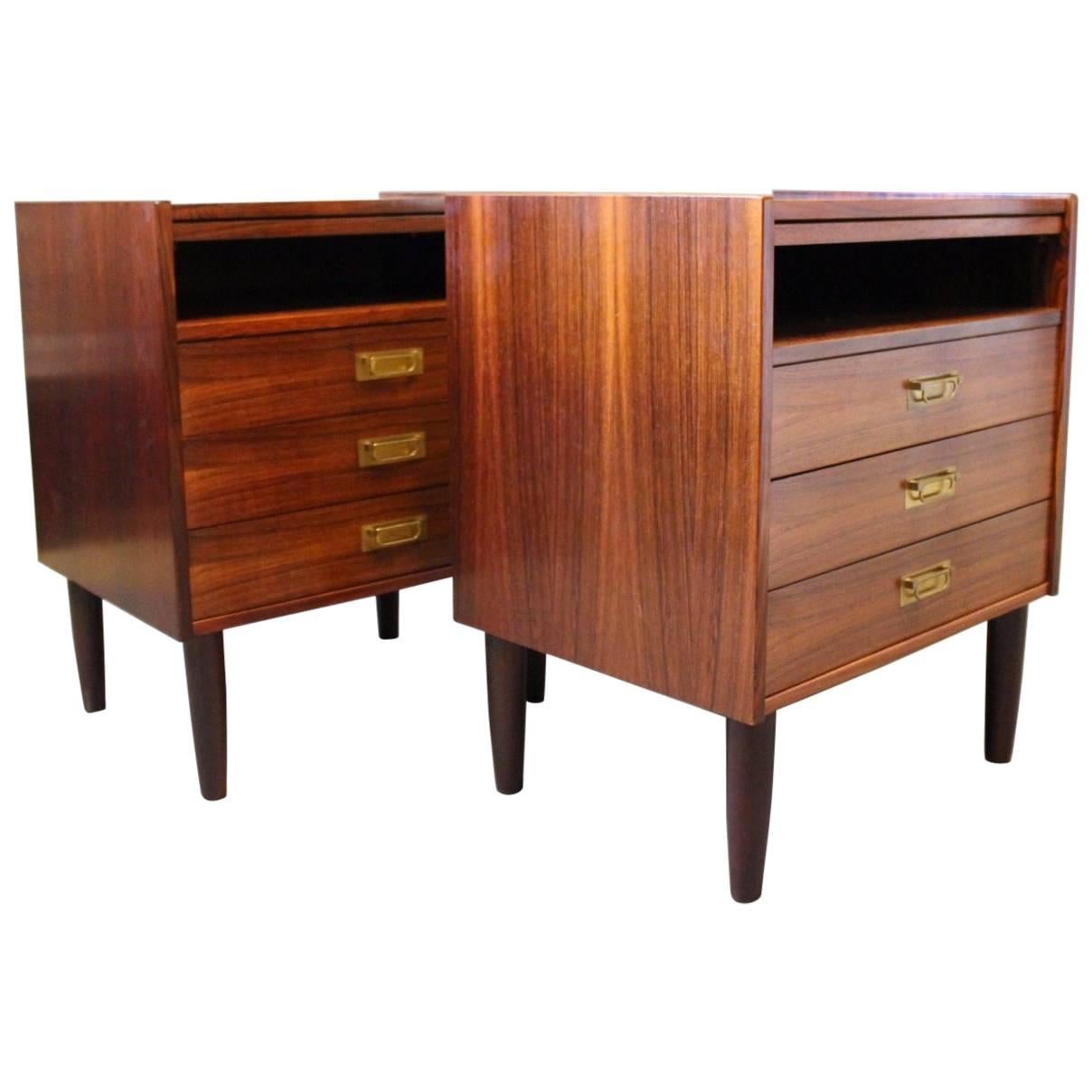 Pair of Bedside Tables in Rosewood by Sannemanns Møbelfabrik, 1960s