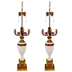Vintage Pair of Warren Kessler Classical Lamps